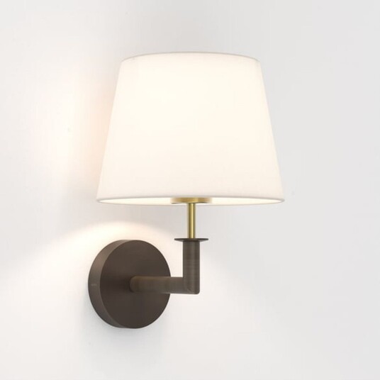 Club vegglampe uten skjerm Bronse