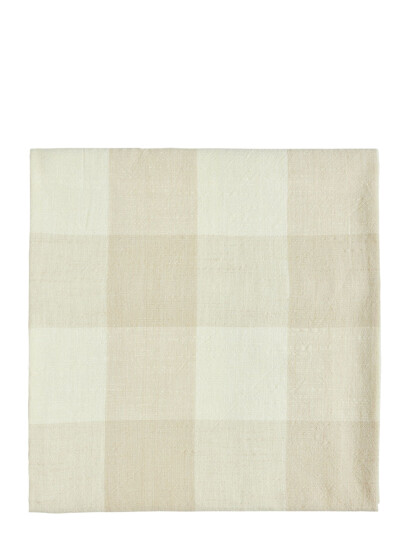 OYOY Living Design Chess Tablecloth - 260X140 Cm - Beige - 260X140CM x 260 OYOY Living Design Chess Tablecloth - 260X140 Cm - Beige - 260X140CM x 260