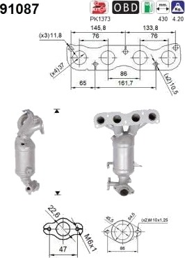 Katalysator AS 91087