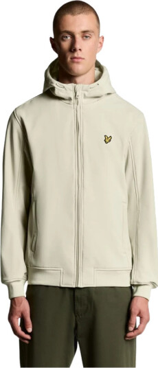 Lyle & Scott Fleece Back Softshell Jacket - Cream - L Lyle & Scott Fleece Back Softshell Jacket - Cream - L