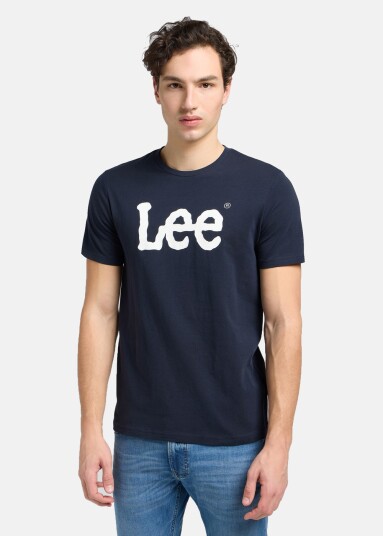 Lee Wobbly_Logo_Tee Navy_Drop Blue S T-Shirts Lee Wobbly_Logo_Tee Navy_Drop Blue S T-Shirts
