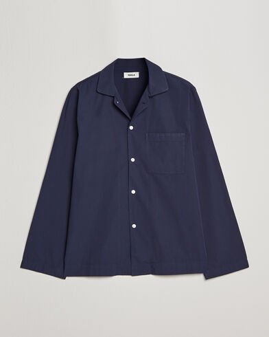 Tekla Poplin Pyjama Shirt True Navy Tekla Poplin Pyjama Shirt True Navy