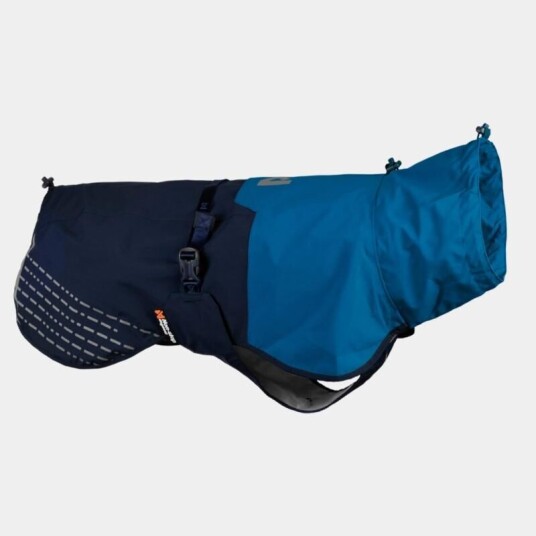 Non-Stop Dogwear Fjord Regndekken 50 cm Blå - Vindtett og Vanntett Hundeklær