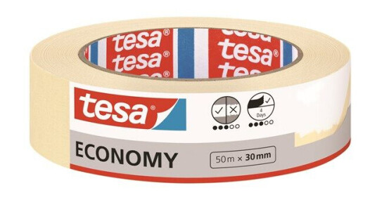 tesa Masking Tape Economy 50m x 30mm tesa Masking Tape Economy 50m x 30mm