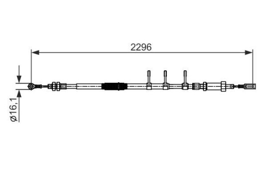 Bosch Tautrekk parkeringsbrems BOSCH 1 987 482 595