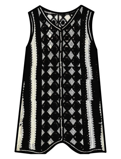 Object Objwasila Knit Re S/L Dress 138 - Black - M