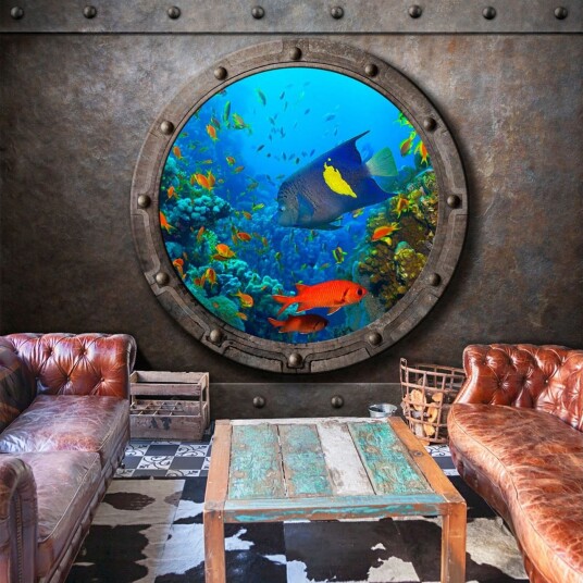 Fototapet Submarine Window 350x245 - Artgeist sp. z o. o.