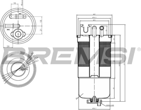 Drivstoffilter BREMSI FE0159 Drivstoffilter BREMSI FE0159