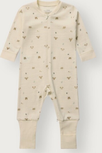 Hust and Claire   Heldrakt i ull/bambus "Forest" Off White