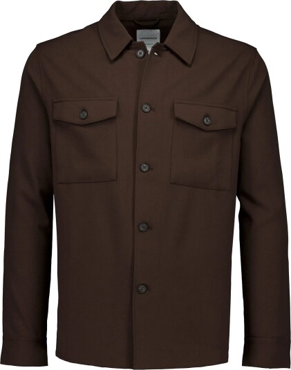 Lindbergh Relaxed Formal Overshirt   DEEP BROWN   XXL
