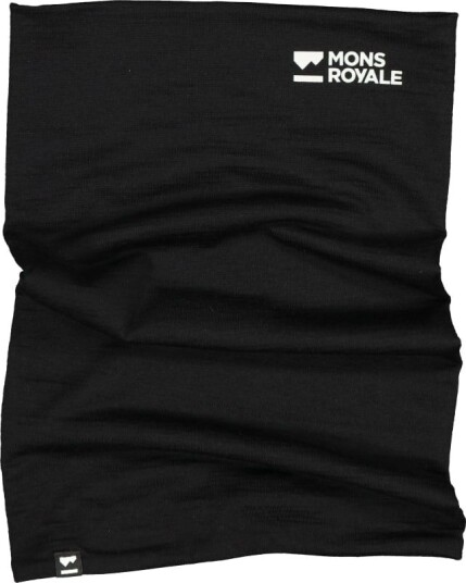 Mons Royale Double Up Neckwarmer OneSize, Black Mons Royale Double Up Neckwarmer OneSize, Black