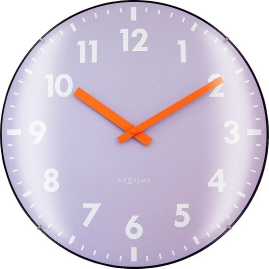 NeXtime Veggklokke Duomo 35 cm Lilla