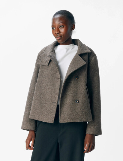 Object Objriki Re Short Jacket Noos - Grey - 34