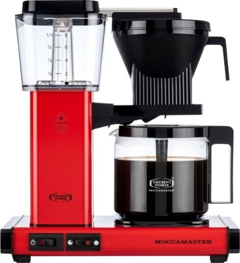 Moccamaster Kaffemaskin 53743 Automatisk (rød)