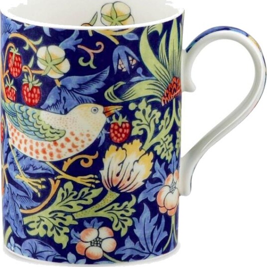 Morris & Co Strawberry Thief kopp 0,35L indigo/mineral Morris & Co Strawberry Thief kopp 0,35L indigo/mineral