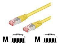 Wentronic Nettverkskabel Rj-45 Hann Til Rj-45 Hann 50 Cm Skjermet Beskyttet Tvunnet Parkabel Sttp Cat 6 Gul
