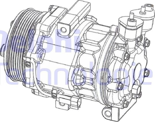 AC kompressor DELPHI CS20351
