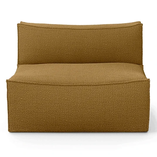 Ferm Living Catena Sofa Center L100   Wool Boucle   Sugar Kelp