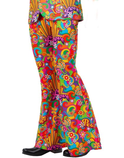 60"s Hippie Peace Kostymebukse til Herre XX Large