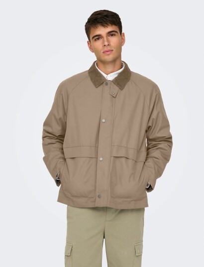 ONLY & SONS Onskosmo Life Jacket Otw Beige L ONLY & SONS Onskosmo Life Jacket Otw Beige L