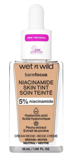 Wet N Wild Bare Focus Niacinamide Skin Tint 32ml  Cream Beige