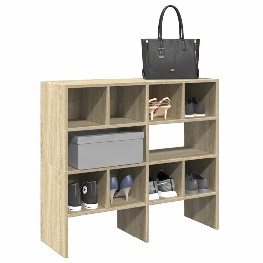 Skostativer 2 stk stablebar sonoma eik 89,5x30x40 cm 8721158577238 Skostativer 2 stk stablebar sonoma eik 89,5x30x40 cm 8721158577238