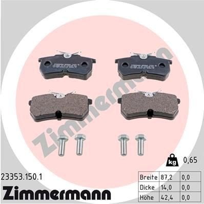 Bremseklosser ZIMMERMANN 23353.150.1