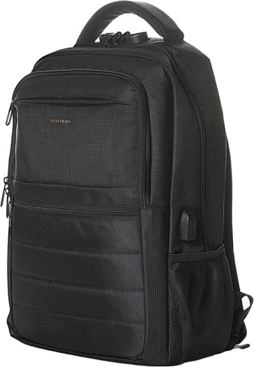Vention Krk 20L Vanntett Laptop Ryggsekk Med Usb Port Og Tyverisikring Svart