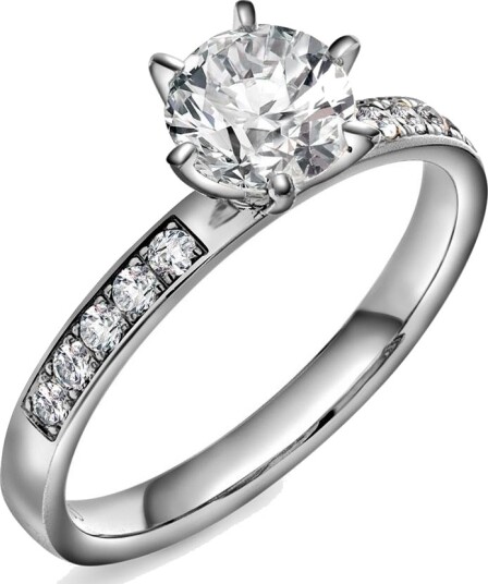 Gems By Gulldia The crown LAB diamantring i 585 hvitt gull 1,20 c