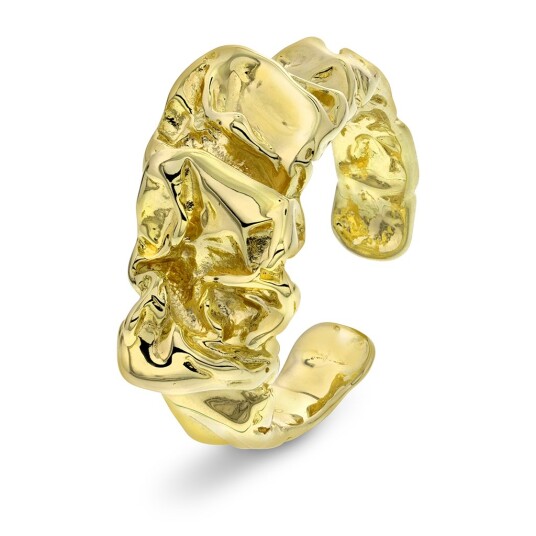 Shapes by Gulldia, Mindful ring i 925 forgylt sølv, størrelse 50