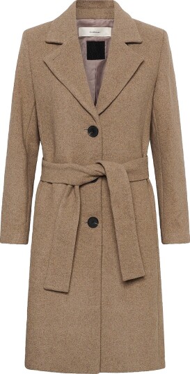 InWear Ullkåpe Zorahiw Classic Coat Beige