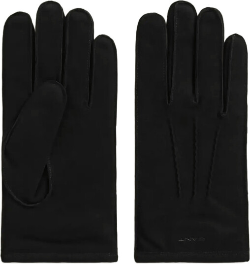 Gant Cashmere Lined Suede Gloves - Black - S