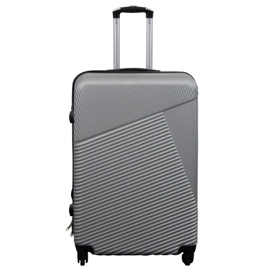 Borg Living Stor koffert - Silver lines - Hardcase koffert - Smart reisekoffert