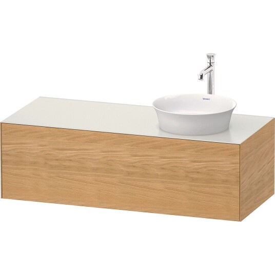Duravit White Tulip Servantskap 1 skuff 130x55x40,8 cm Eik/Hvit Matt