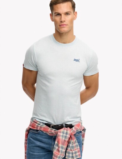 Superdry Essential Logo Emb Tee Blue XXXL