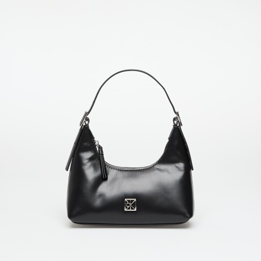 Calvin Klein Emblem Hw Lthr Mini Shoulder Bag - Black - ONE SIZE