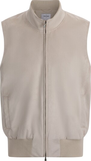 Gran Sasso Vest alcantara 56 beige herre