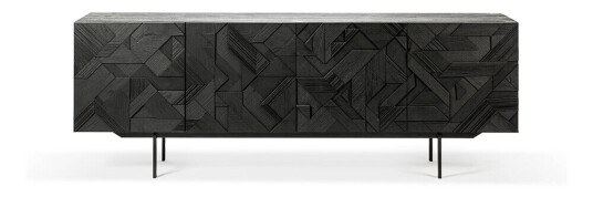 Ethnicraft Graphic sidebord Sort teak 4 d?rer