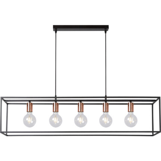 Lucide Arthur Pendellampe 5xE27 Sort - 91806