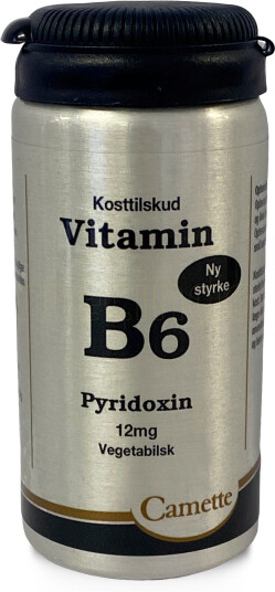 Camette B6 Vitamin Pyridoxin 12mg 90 Tabletter Camette B6 Vitamin Pyridoxin 12mg 90 Tabletter