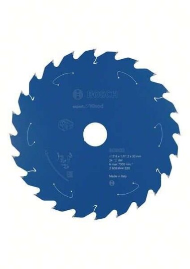 Bosch Expert 216mm Sirkelsagblad for Batteridrevne Sager med 24 Tenner
