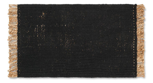 ferm LIVING Block dørmatte 50 x 80 cm Black-natural