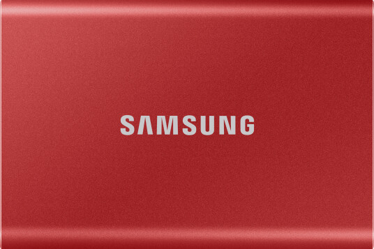 Samsung Bærbar SSD T7 USB 3.2 2TB (Rød), Darkred