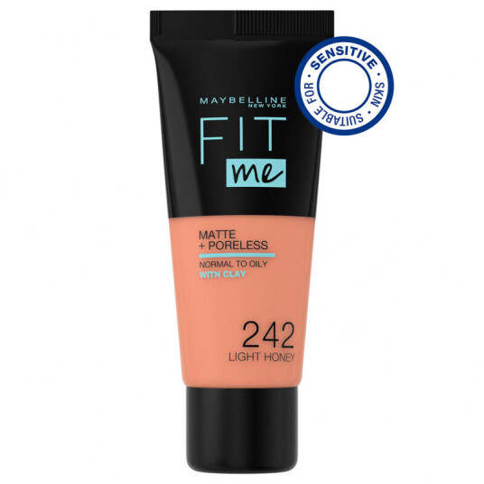 Maybelline Fit Me Matte & Poreless Foundation Light Honey 242