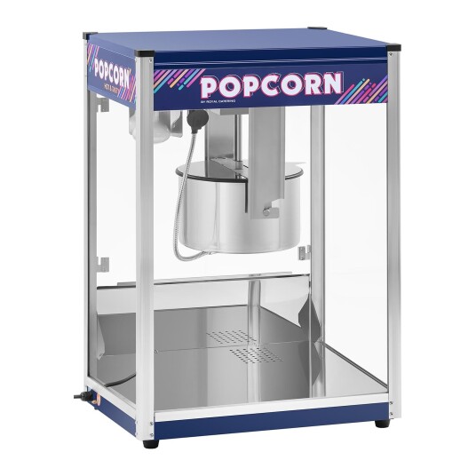 Royal Catering Popcornmaskin - Blå - XXL - 16 oz 10010841 Royal Catering Popcornmaskin - Blå - XXL - 16 oz 10010841