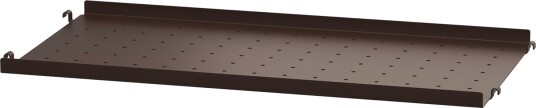 String Hylle Med Lav Kant Metall 58x30 cm Mørkebrun