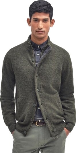 Essential Patch Zip Through Jumper Seaweed