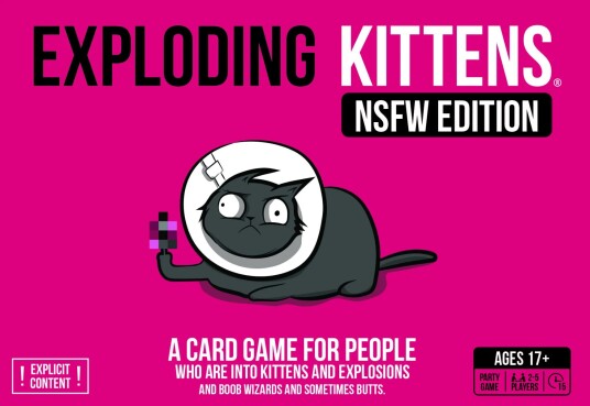 Asmodee Exploding Kittens NSFW Selskapsspill Rosa