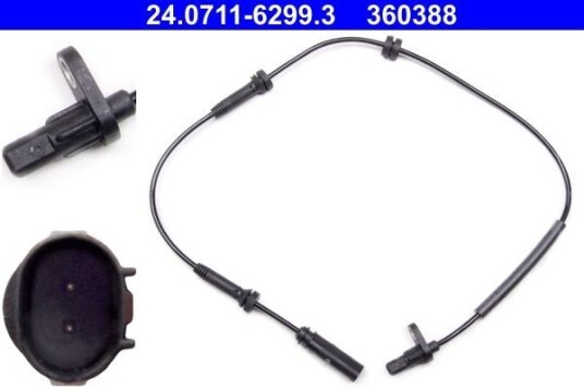 Sensor, ABS ATE 24.0711-6299.3