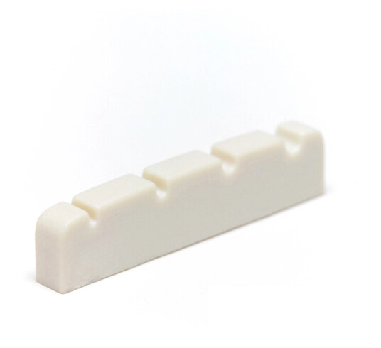 Graph Tech Nubone Lc-1200-10 4-String Bass Nut, Flat, Slotted - 10pk Graph Tech Nubone Lc-1200-10 4-String Bass Nut, Flat, Slotted - 10pk